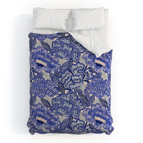 carriecantwell French Country Blue Floral Duvet Cover