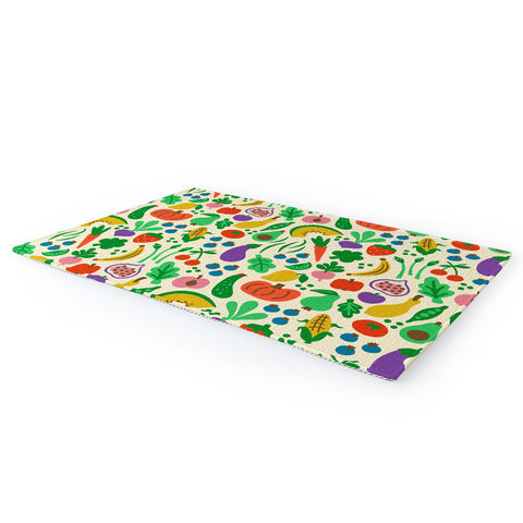 carriecantwell Fruits Veggies Area Rug