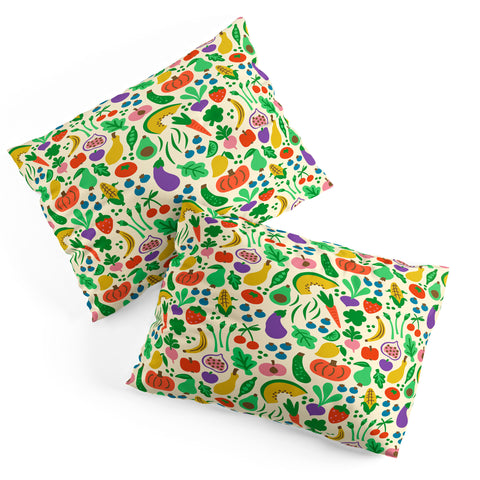 carriecantwell Fruits Veggies Pillow Shams