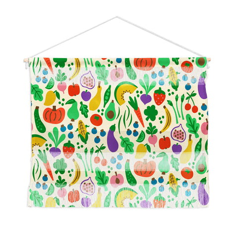 carriecantwell Fruits Veggies Wall Hanging Landscape