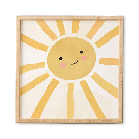 carriecantwell Happy Sun I Framed Wall Art