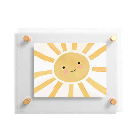 carriecantwell Happy Sun I Floating Acrylic Print
