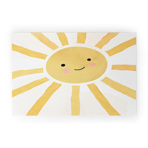 carriecantwell Happy Sun I Welcome Mat