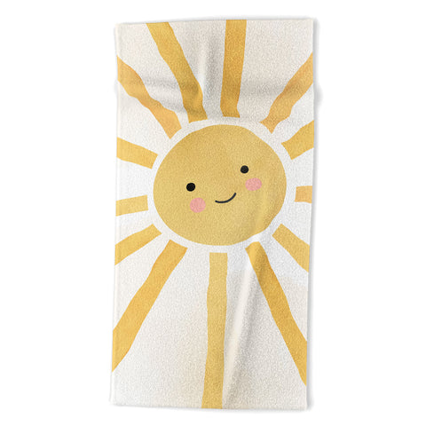 carriecantwell Happy Sun I Beach Towel