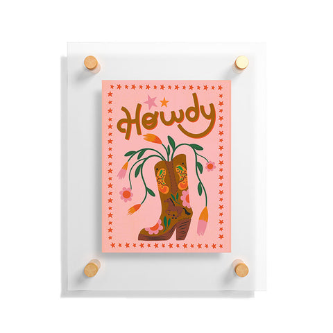 carriecantwell Howdy II Floating Acrylic Print