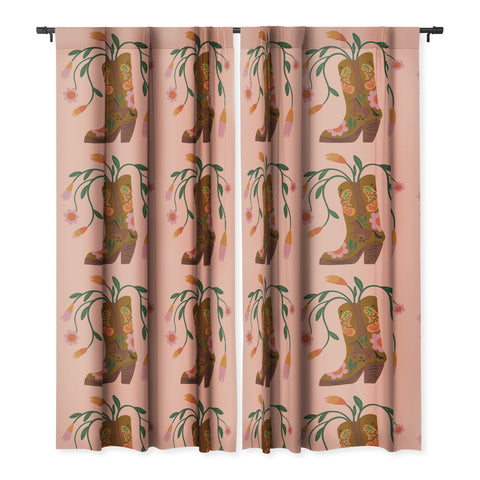 carriecantwell Howdy II Blackout Window Curtain