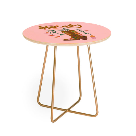 carriecantwell Howdy II Round Side Table