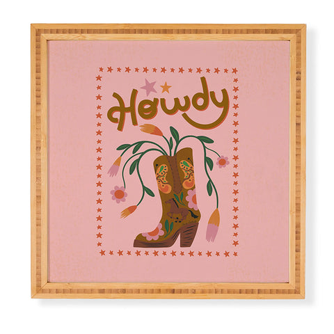 carriecantwell Howdy II Framed Wall Art