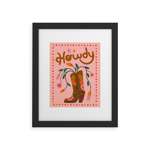 carriecantwell Howdy II Framed Art Print