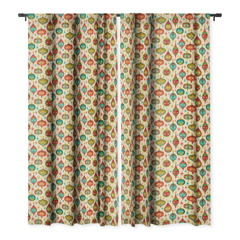carriecantwell Meowy Christmas Blackout Window Curtain