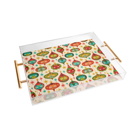 carriecantwell Meowy Christmas Acrylic Tray