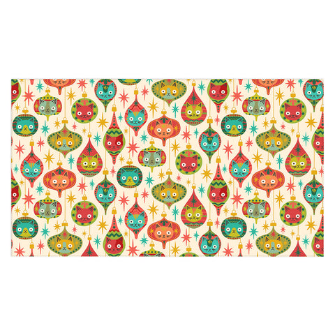 carriecantwell Meowy Christmas Tablecloth