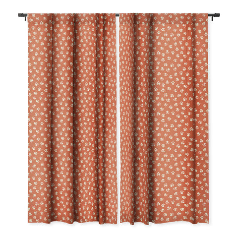 carriecantwell Purrty Paws Blackout Window Curtain