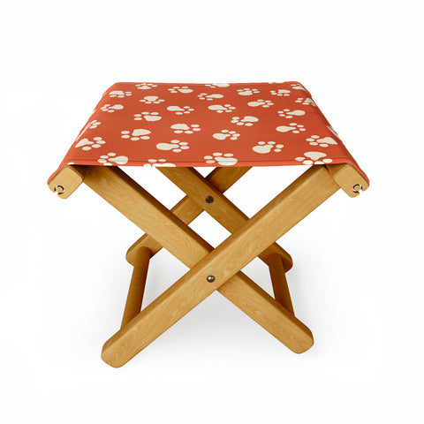 carriecantwell Purrty Paws Folding Stool