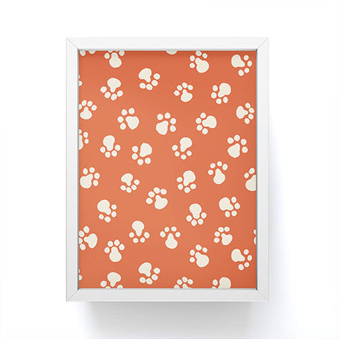 carriecantwell Purrty Paws Framed Mini Art Print