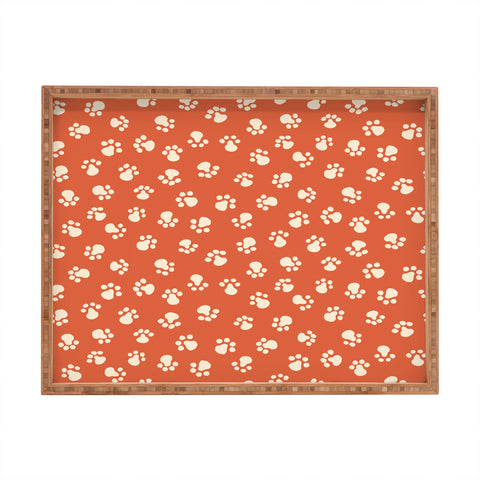 carriecantwell Purrty Paws Rectangular Tray