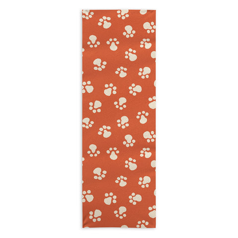carriecantwell Purrty Paws Yoga Towel