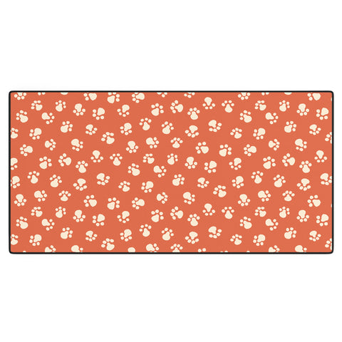 carriecantwell Purrty Paws Desk Mat