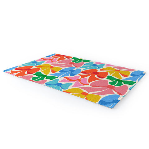 carriecantwell RainBows Bright Multi Retro Area Rug