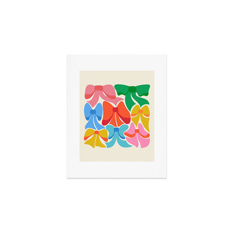 carriecantwell RainBows Bright Multi Retro Art Print