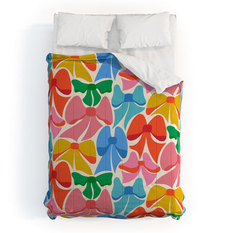 carriecantwell RainBows Bright Multi Retro Comforter