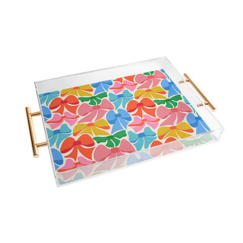 carriecantwell RainBows Bright Multi Retro Acrylic Tray