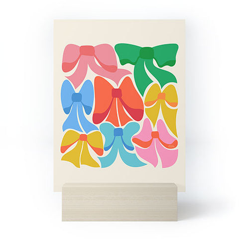 carriecantwell RainBows Bright Multi Retro Mini Art Print
