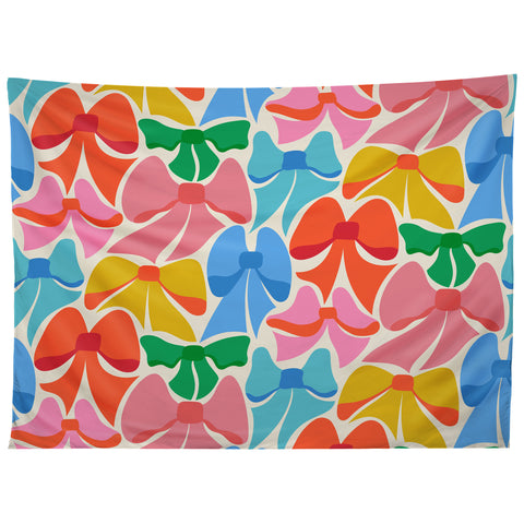 carriecantwell RainBows Bright Multi Retro Tapestry