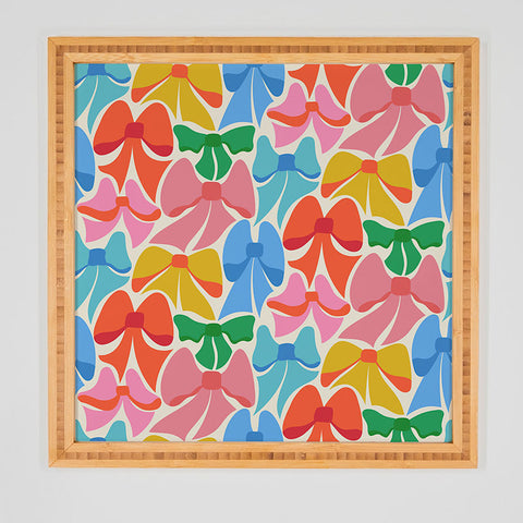 carriecantwell RainBows Bright Multi Retro Framed Wall Art