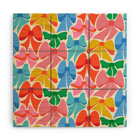 carriecantwell RainBows Bright Multi Retro Wood Wall Mural