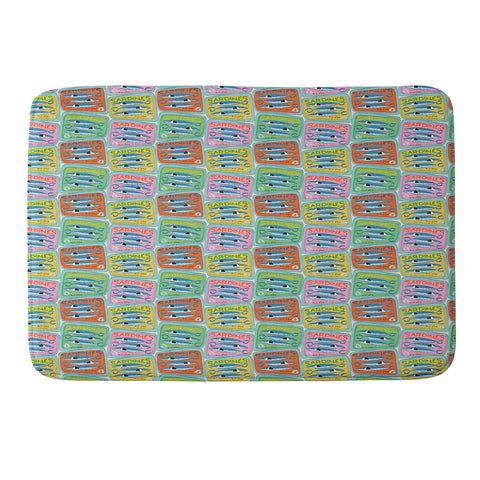 carriecantwell Sardines I Memory Foam Bath Mat