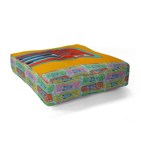 carriecantwell Sardines I Floor Pillow Square