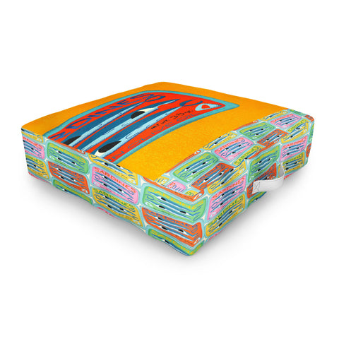 carriecantwell Sardines I Outdoor Floor Cushion