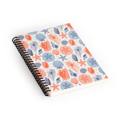 carriecantwell She Sells Seashells I Spiral Notebook
