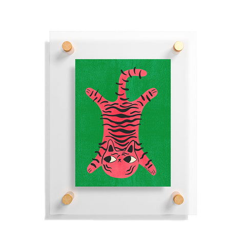 carriecantwell Silly Cat Rug Floating Acrylic Print