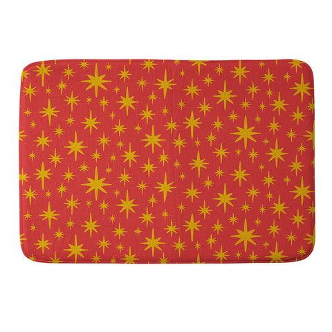 carriecantwell Sparkling Stars Memory Foam Bath Mat
