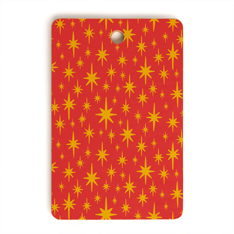 carriecantwell Sparkling Stars Cutting Board Rectangle