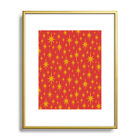 carriecantwell Sparkling Stars Metal Framed Art Print
