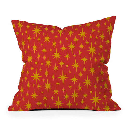 carriecantwell Sparkling Stars Throw Pillow
