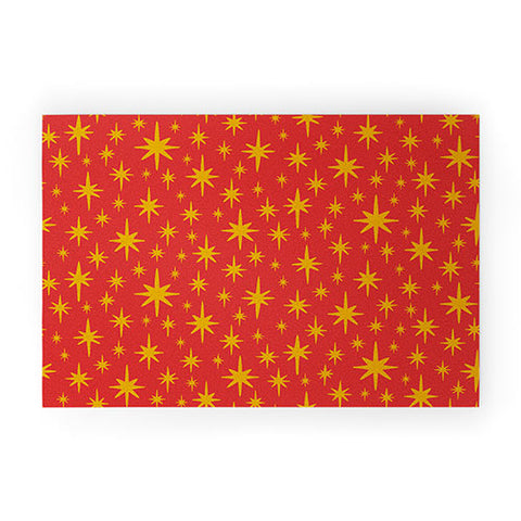 carriecantwell Sparkling Stars Welcome Mat
