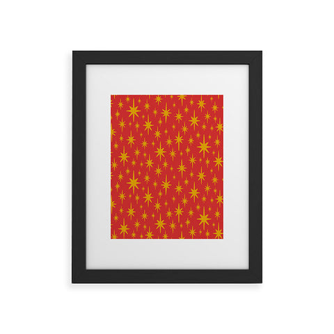 carriecantwell Sparkling Stars Framed Art Print