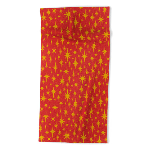 carriecantwell Sparkling Stars Beach Towel