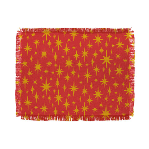 carriecantwell Sparkling Stars Throw Blanket