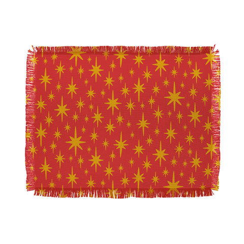 carriecantwell Sparkling Stars Throw Blanket