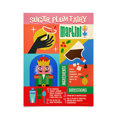 carriecantwell Sugar Plum Fairy Martini Poster