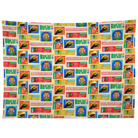 carriecantwell Sugar Plum Fairy Martini Tapestry