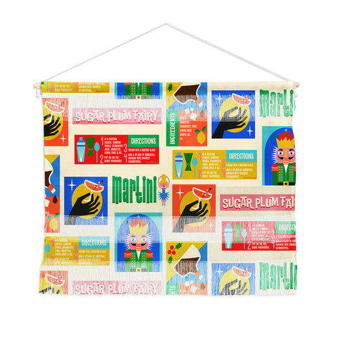 carriecantwell Sugar Plum Fairy Martini Wall Hanging Landscape