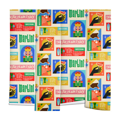 carriecantwell Sugar Plum Fairy Martini Wall Mural