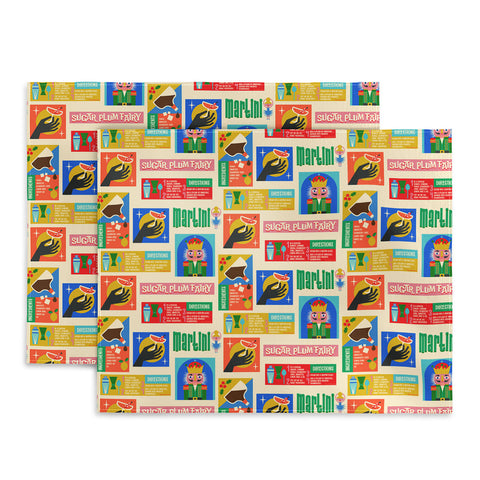 carriecantwell Sugar Plum Fairy Martini Placemat