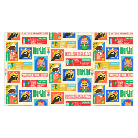 carriecantwell Sugar Plum Fairy Martini Tablecloth